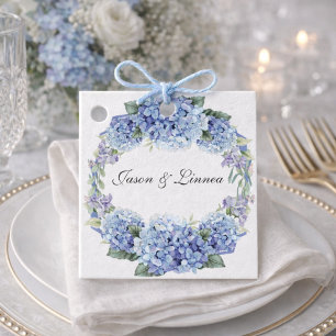 Forget-Me-Not Flowers Watercolor Elegant Favour Tags