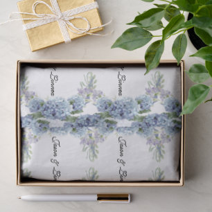 Forget-Me-Not Flowers Watercolor Elegant Tissue Paper