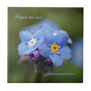 Forget-me-not forever and ever! ceramic tile