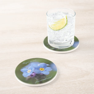 Forget-me-not forever and ever! coaster