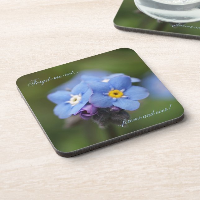 Forget-me-not forever and ever Coaster (Left Side)