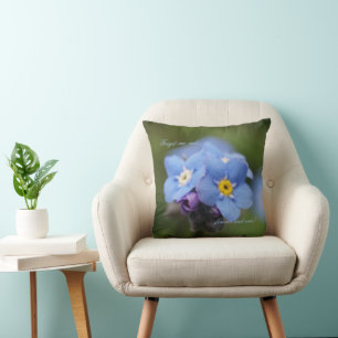Forget-me-not forever and ever! cushion