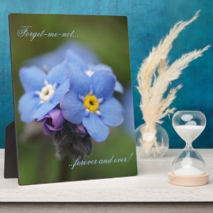 Forget-me-not forever and ever! plaque