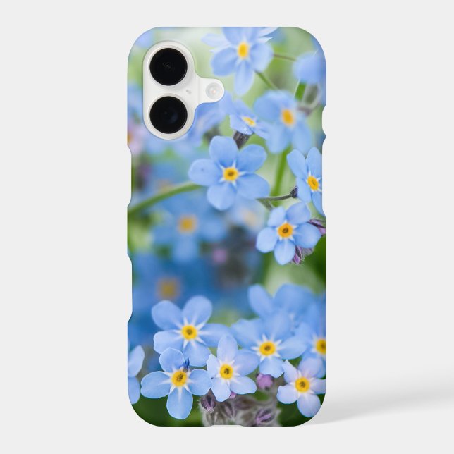 Forget me not Garden Flowers Floral iPhone Case (Back)