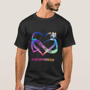 Forget Me Not Heimerheimer Awareness Heart Flower T-Shirt
