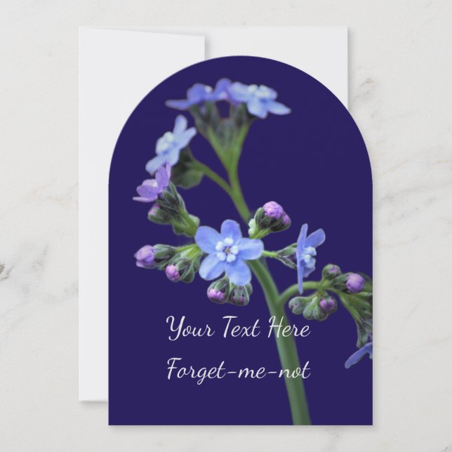 Forget-Me-Not  Invitation (Front)