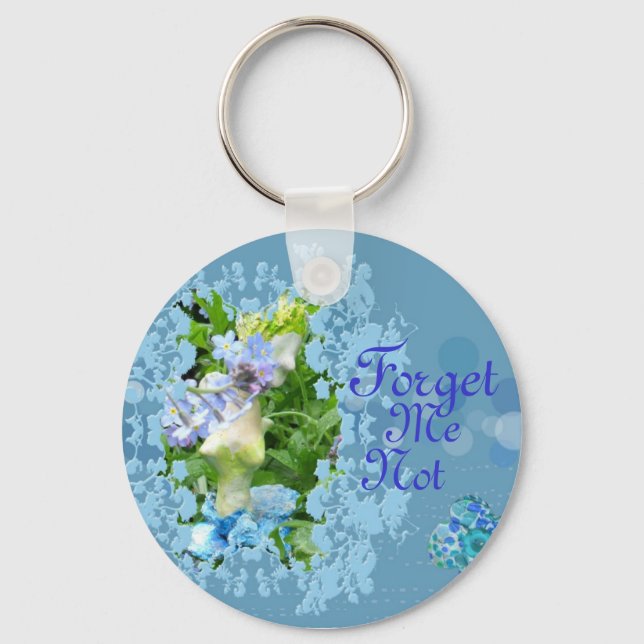 forget me not key ring (Front)