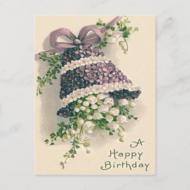 Forget-Me-Not Lily of The Valley Bell Postcard (Front)