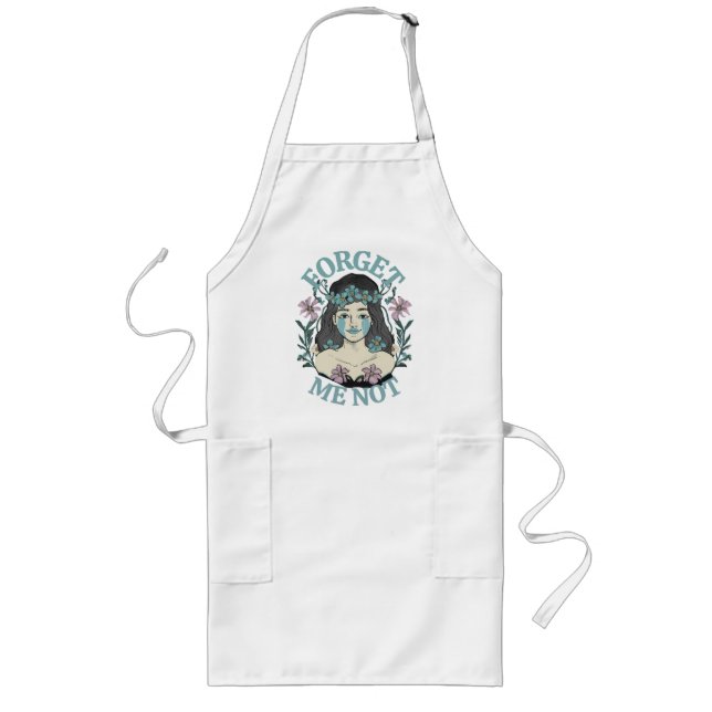 Forget Me Not Long Apron (Front)