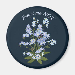 Forget me not magnet