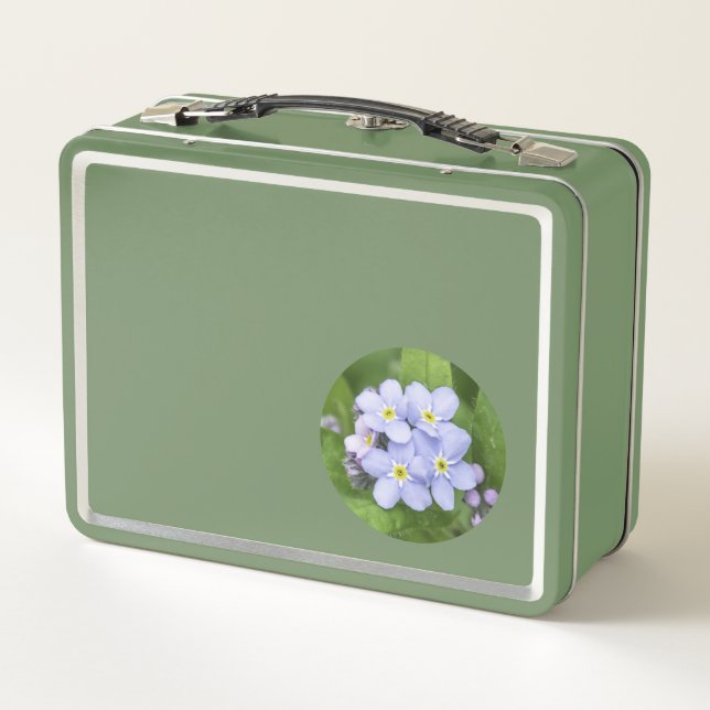 Forget-me-not, Metal Lunchbox (Back)