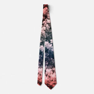 forget me not  neck tie