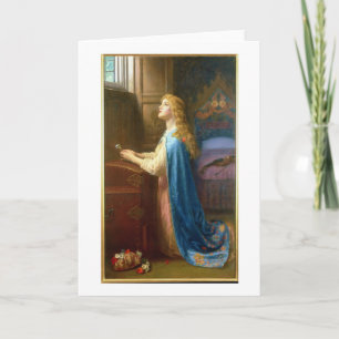 'Forget me Not' (oil on canvas) Card