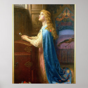 'Forget me Not' (oil on canvas) Poster