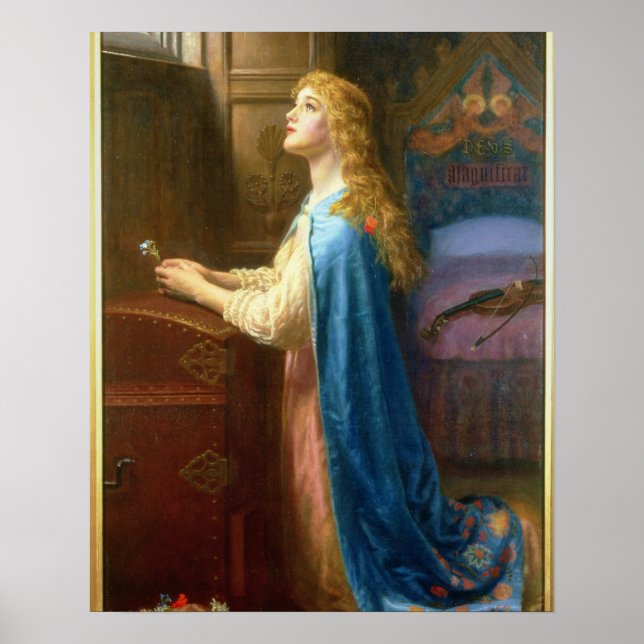 'Forget me Not' (oil on canvas) Poster (Front)