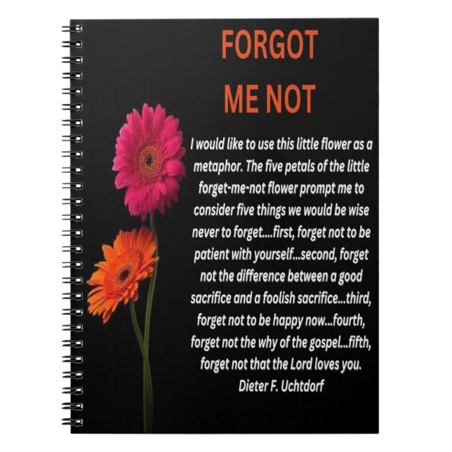  Forget-Me-Not Photo Notebook  (Front)
