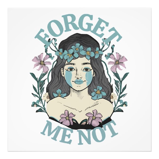 Forget Me Not Photo Print (Front)