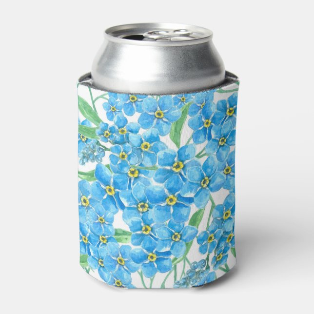 Forget me not seamless pattern can cooler (Can Front)