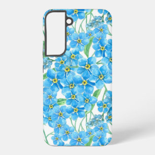 Forget me not seamless pattern samsung galaxy case