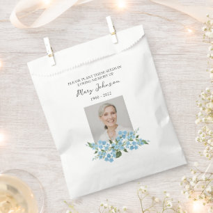 Forget me not Seed Packet Memorial Funeral Favour Bag