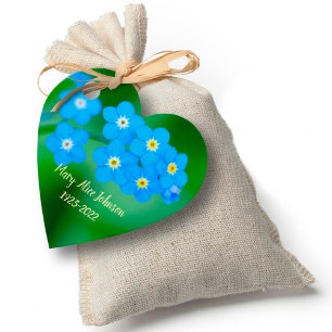 Forget-me-not Seeds of Remembrance Funeral Favour Tags