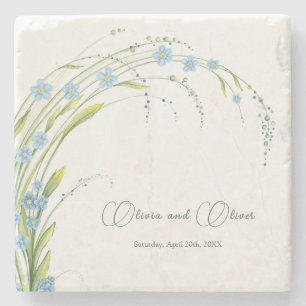 Forget-Me-Not  Stone Coaster