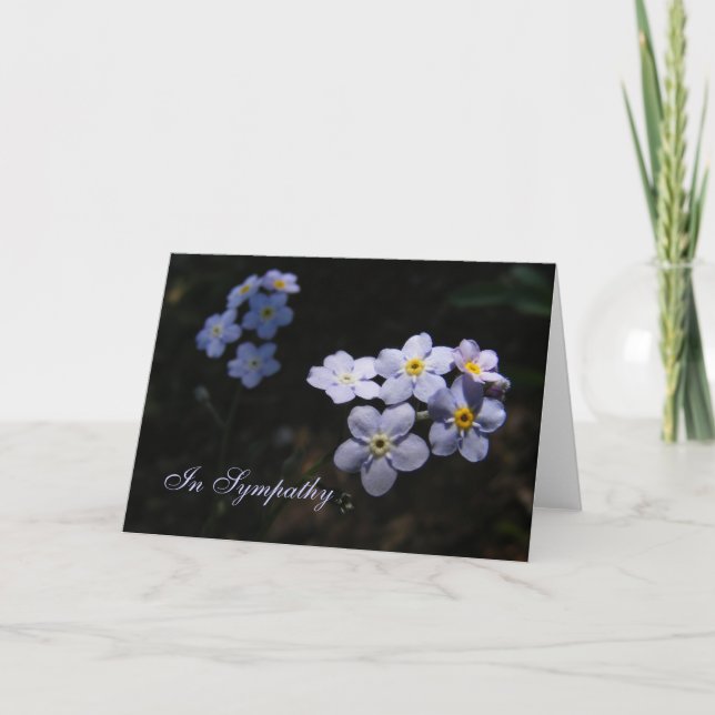 Forget Me Not ~ Sympathy Card (Front)