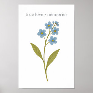 Forget-me-not — True love, memories  Poster
