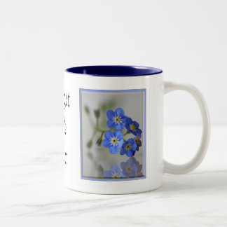 Forget Me Not Two-Tone Coffee Mug