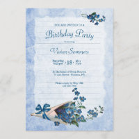 Forget Me Not Vintage Birthday Party