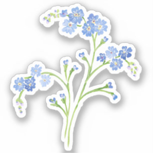 Forget-me-not Vinyl Sticker