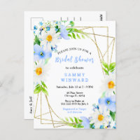 Forget Me Nots and Daisies Bridal Shower