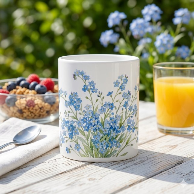 Forget me nots flowers Speciality Mug (Creator Uploaded)