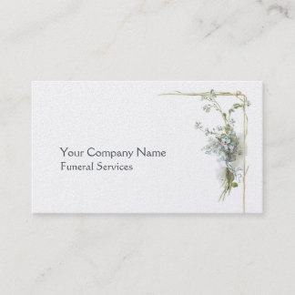 Forget me nots funeral business card