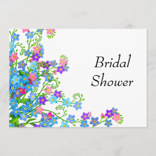Forget Me Nots Garden Bridal Shower Invites