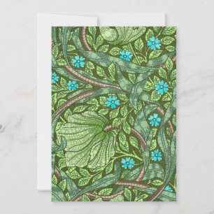 Forget-Me-Nots, Infinity Dots by After Morris Holiday Card