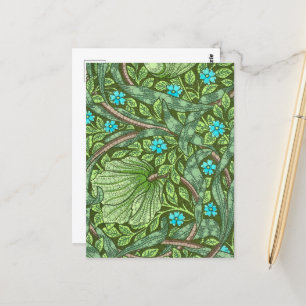 Forget-Me-Nots, Infinity Dots by After Morris Postcard