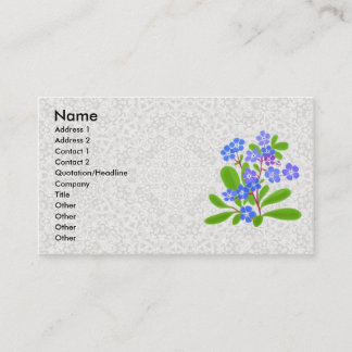 Forget-Me-Nots & Lace Profile Card