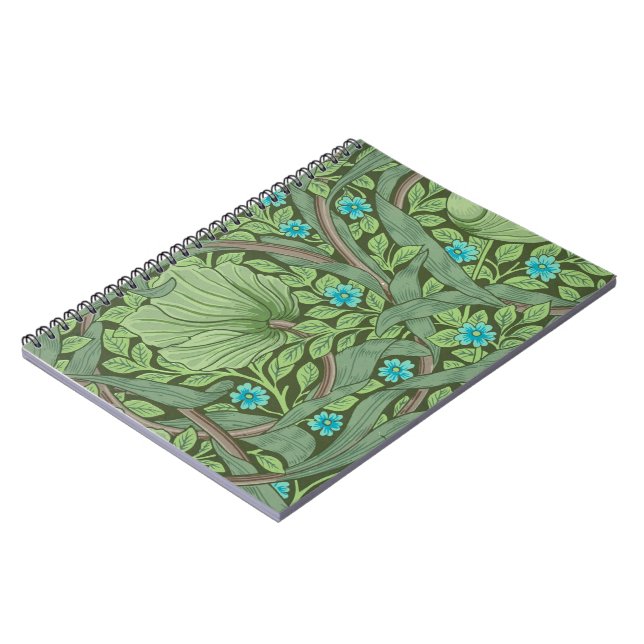 Forget-Me-Nots, Wallpaper by William Morris Notebook (Left Side)