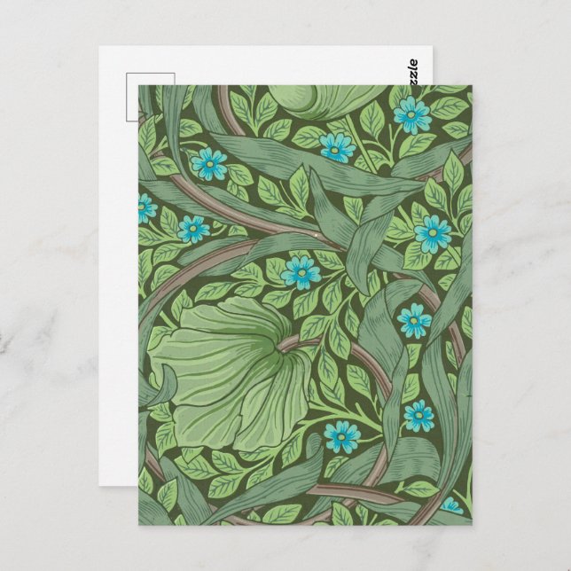 Forget-Me-Nots, Wallpaper by William Morris Postcard (Front/Back)