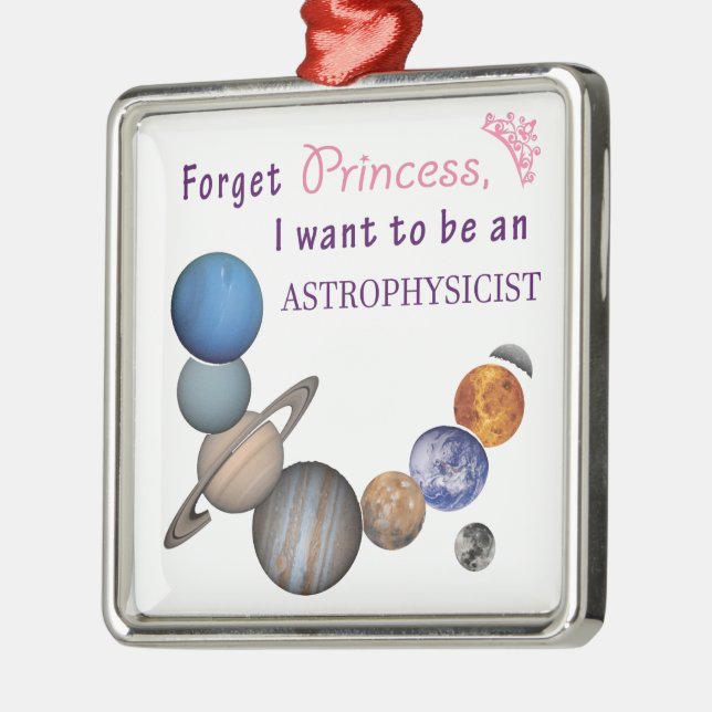 Forget Princess - Astrophysicist Metal Tree Decoration (Left)