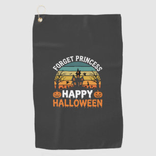 Forget Princess Happy Halloween Haunted House Desi Golf Towel
