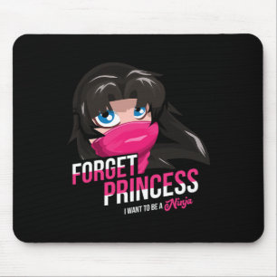 Forget Princess Real Life Black Ninja Karate Lover Mouse Pad