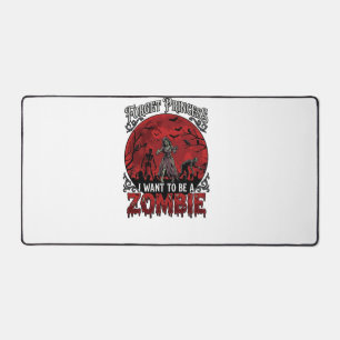 Forget Princess Zombie Blood Moon Graveyard Bats S Desk Mat