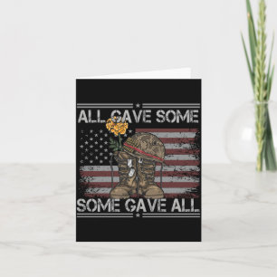Forget Sacrifice Memorial Day Camouflage Flag Card