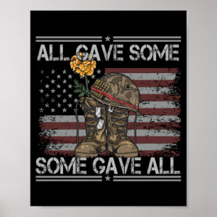 Forget Sacrifice Memorial Day Camouflage Flag Poster