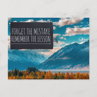Forget the Mistakes for Your Bootcamp Soldier Postcard