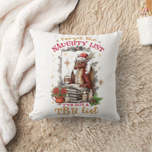Forget The Naughty List I've Got a TBR List Cushion