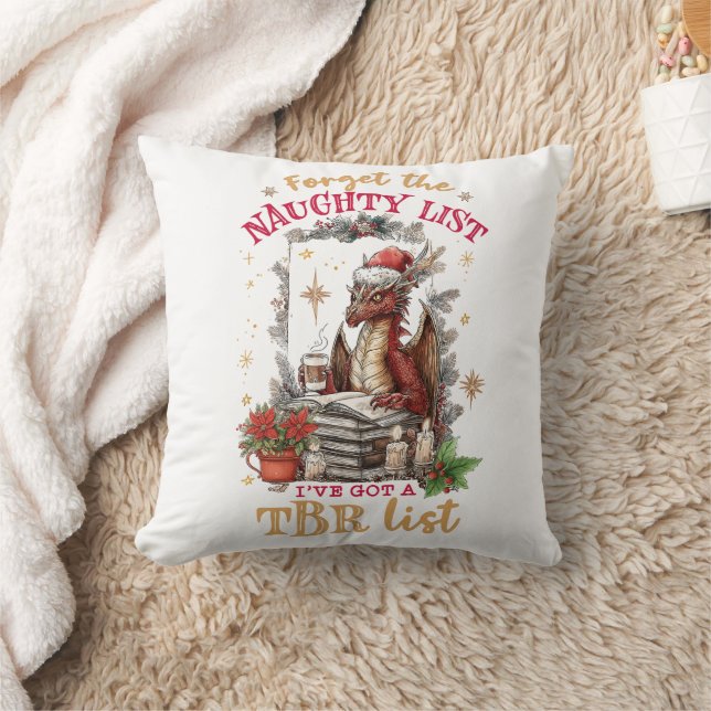 Forget The Naughty List I've Got a TBR List  Cushion (Blanket)