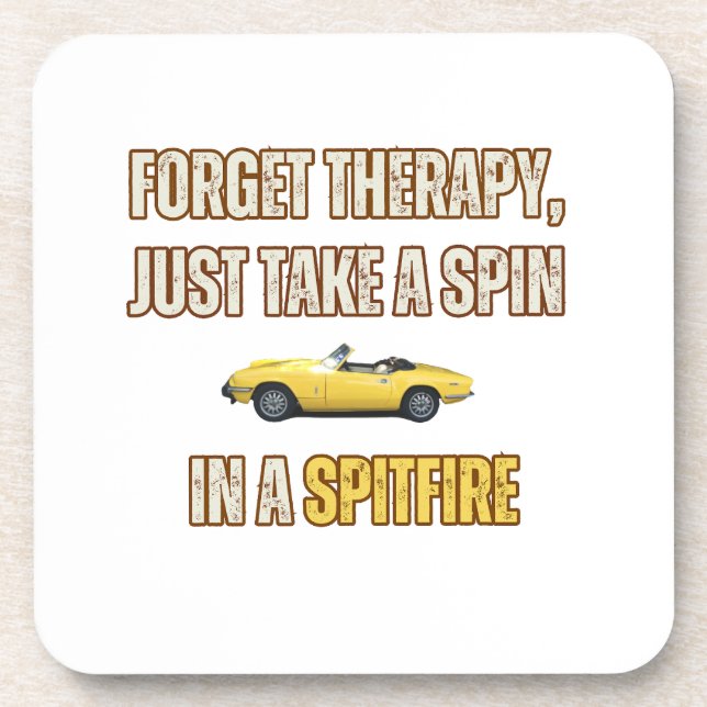 Forget Therapy, Triumph Spitfire Coaster (Front)